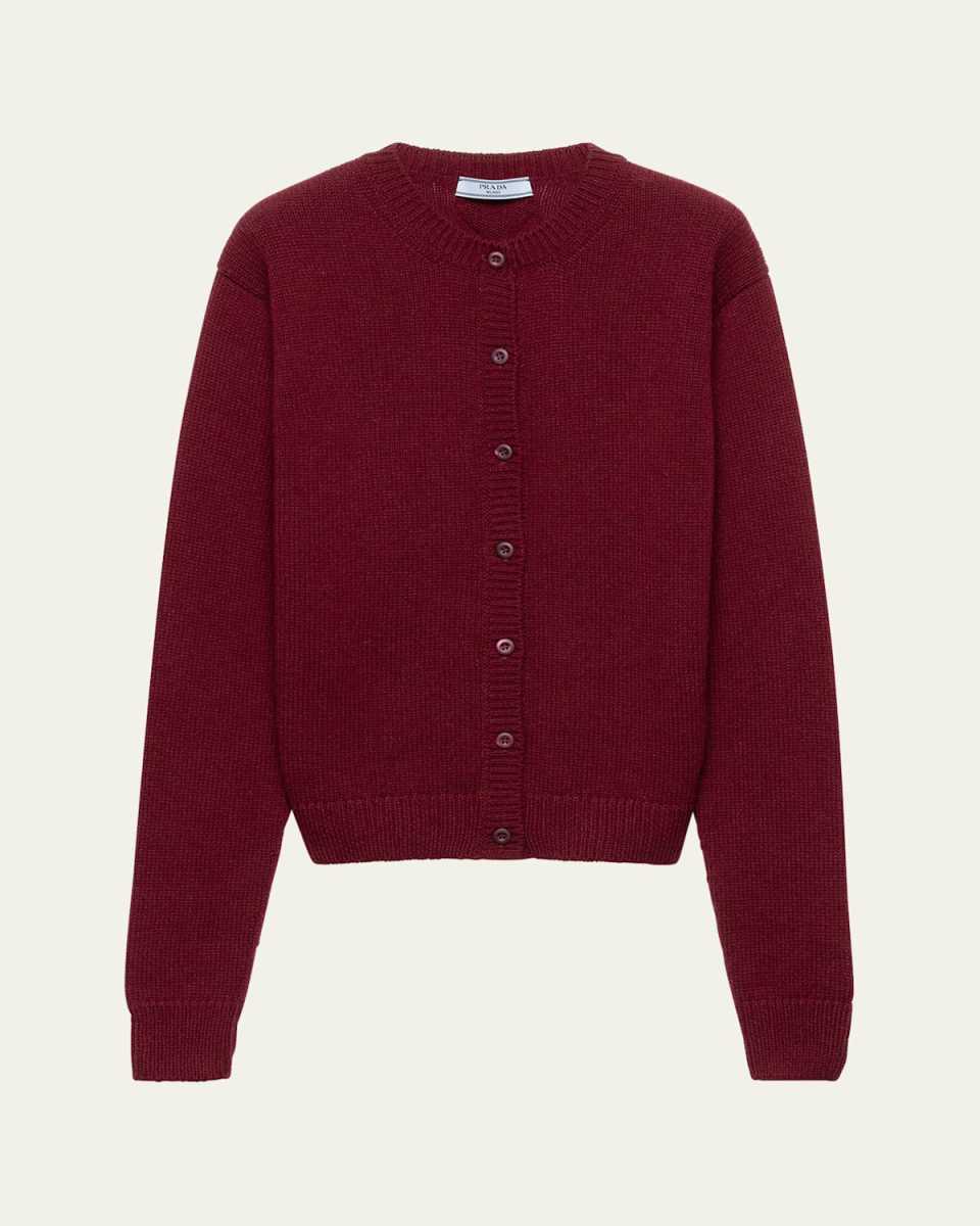 Cashmere Crewneck Cardigan